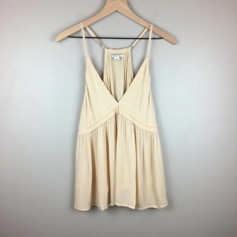 NEW O'Neill Santos Solid Top Tan XS - Picture 4 of 5